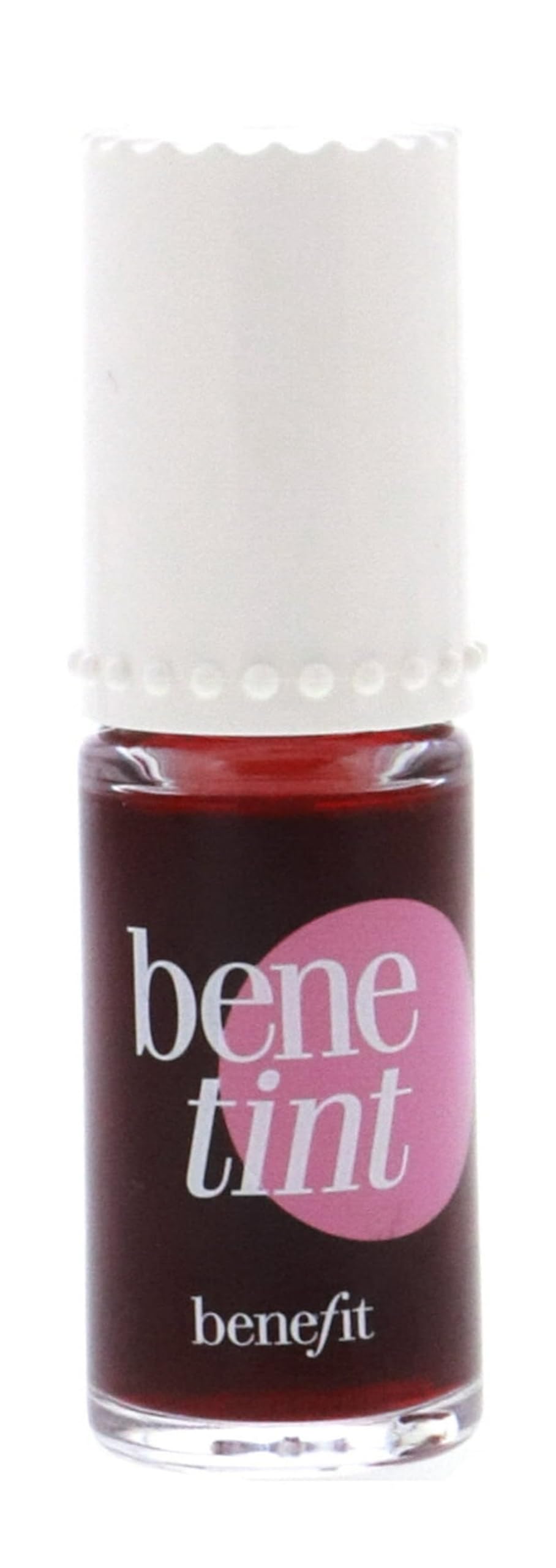 Benefit front packaging of Bene Tint showing bottle and label, compact convenience