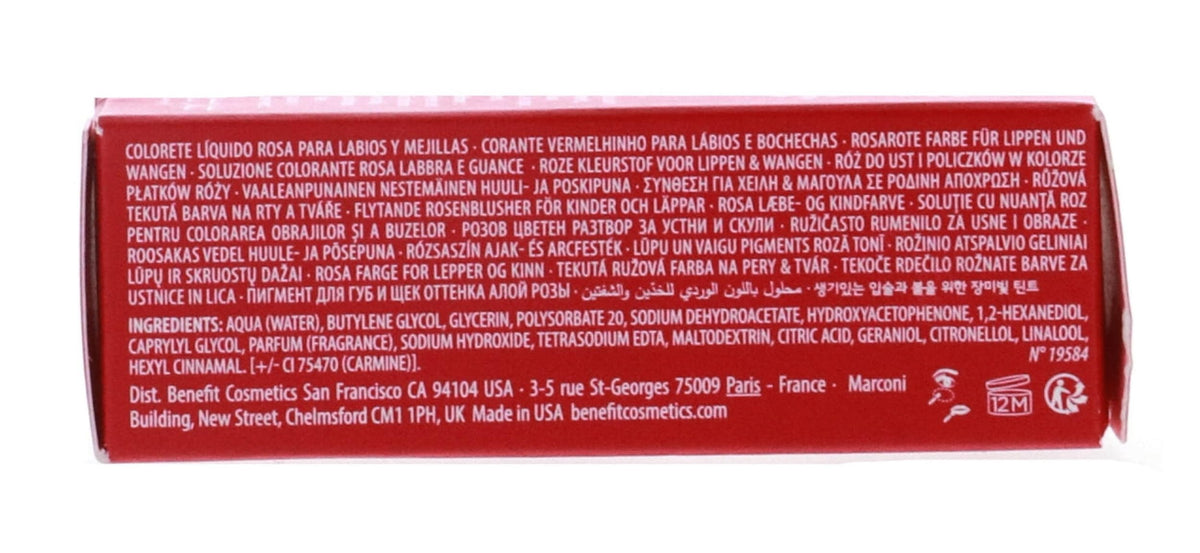 Benefit product in a makeup bag lifestyle scene showing portability and everyday use