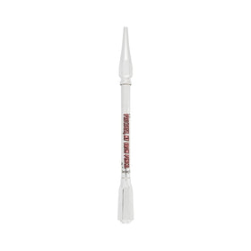 Benefit close-up of ultra-fine tip creating precise hairlike brow strokes for accurate shaping