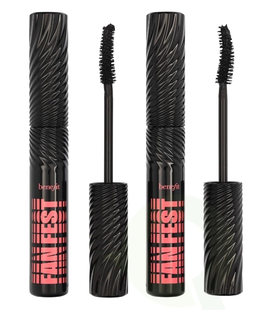 Benefit Fan Fest full and mini tubes displayed, travel-friendly set benefit