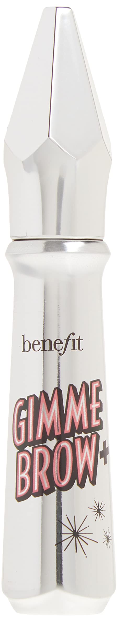 Benefit Gimme Brow+ tapered brush close-up demonstrating precise application and buildable volume