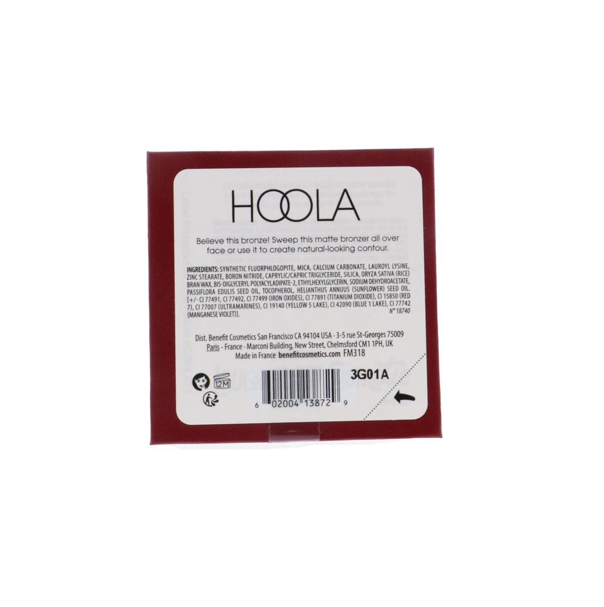 Benefit Hoola powder close-up showing smooth matte texture for seamless blending