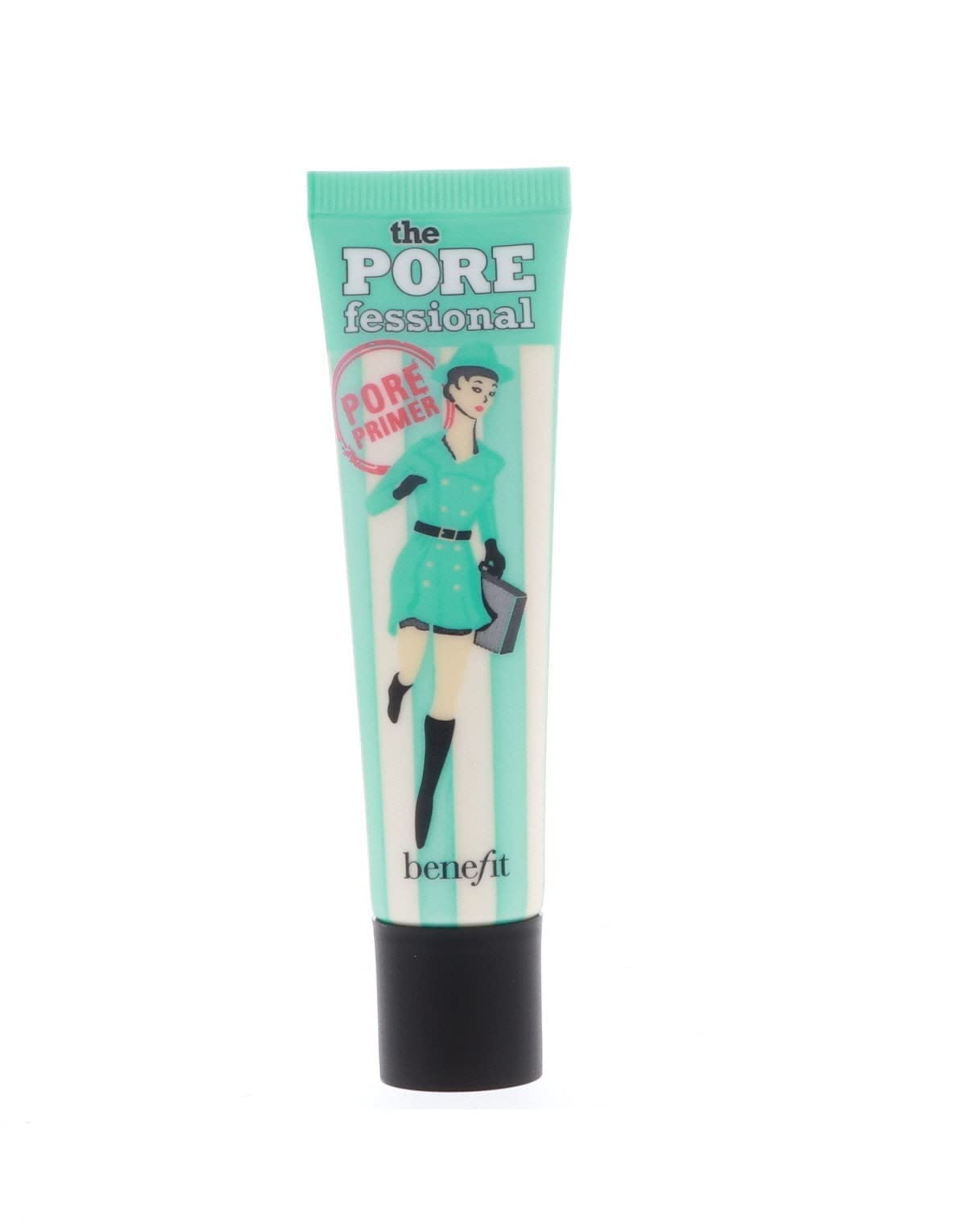 Benefit POREfessional applied on fingertips over makeup showing quick touch-up benefit
