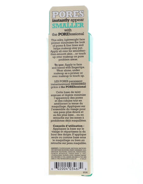 Benefit POREfessional tube beside a coin for size comparison indicating travel-friendly benefit