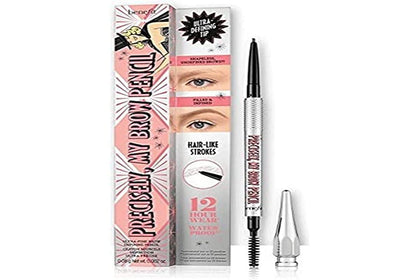 Benefit brow pencil front view showing slim design and control grip for precision