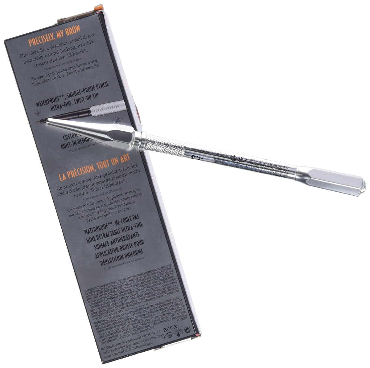 Benefit Precisely My Brow Pencil ultra-fine tip close-up for hairlike strokes and precise shaping