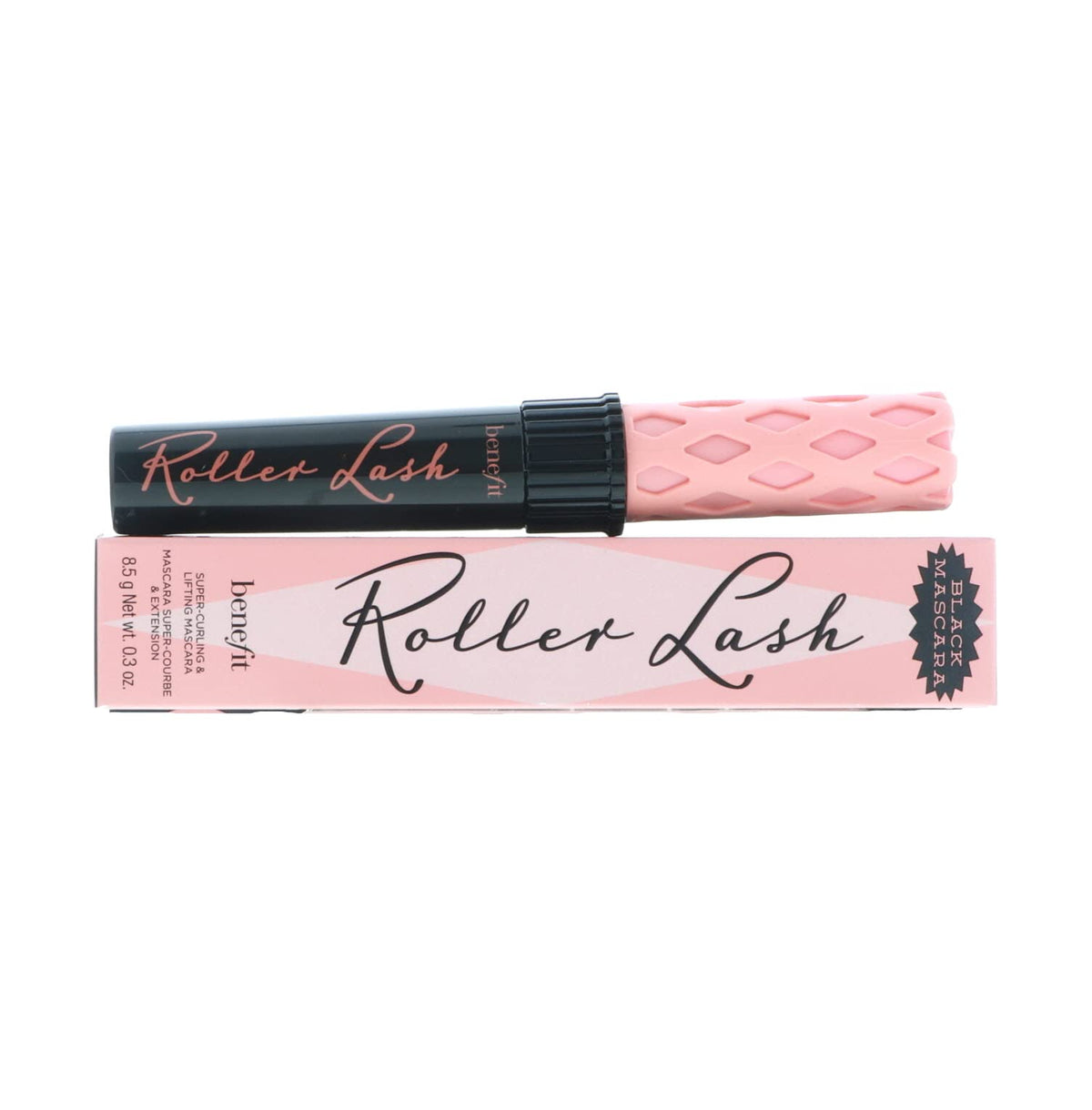 Benefit Roller Lash size comparison next to a coin showing travel-friendly dimensions