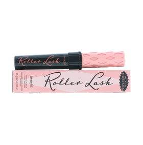 Benefit Roller Lash size comparison next to a coin showing travel-friendly dimensions