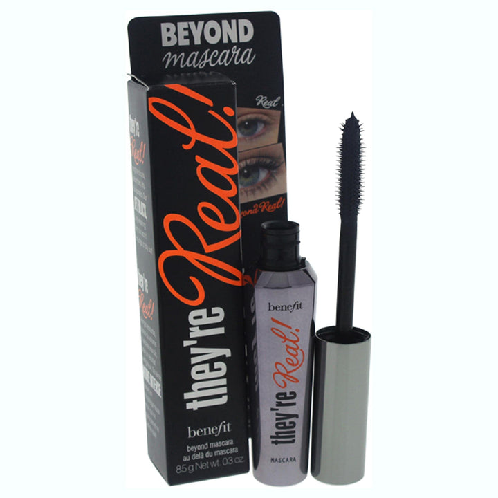 Benefit they're real front-view tube showing label and product size