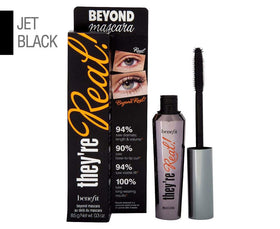 Benefit they're real being applied by hand in makeup routine for defined lashes