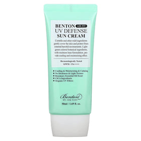 BENTON front packaging showing SPF50+ PA++++ protection and branding benefits