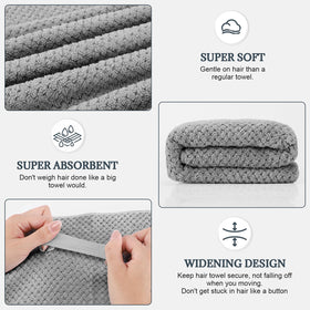 BEoffer close-up microfiber texture showing soft fibers for gentle hair drying