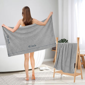 BEoffer towel next to ruler showing 41 by 24 inch generous coverage
