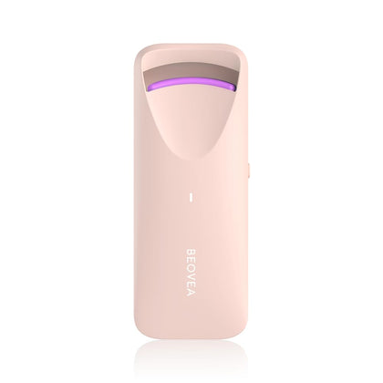 BEOVEA front view of heated eyelash curler showing sleek shape and quick usability