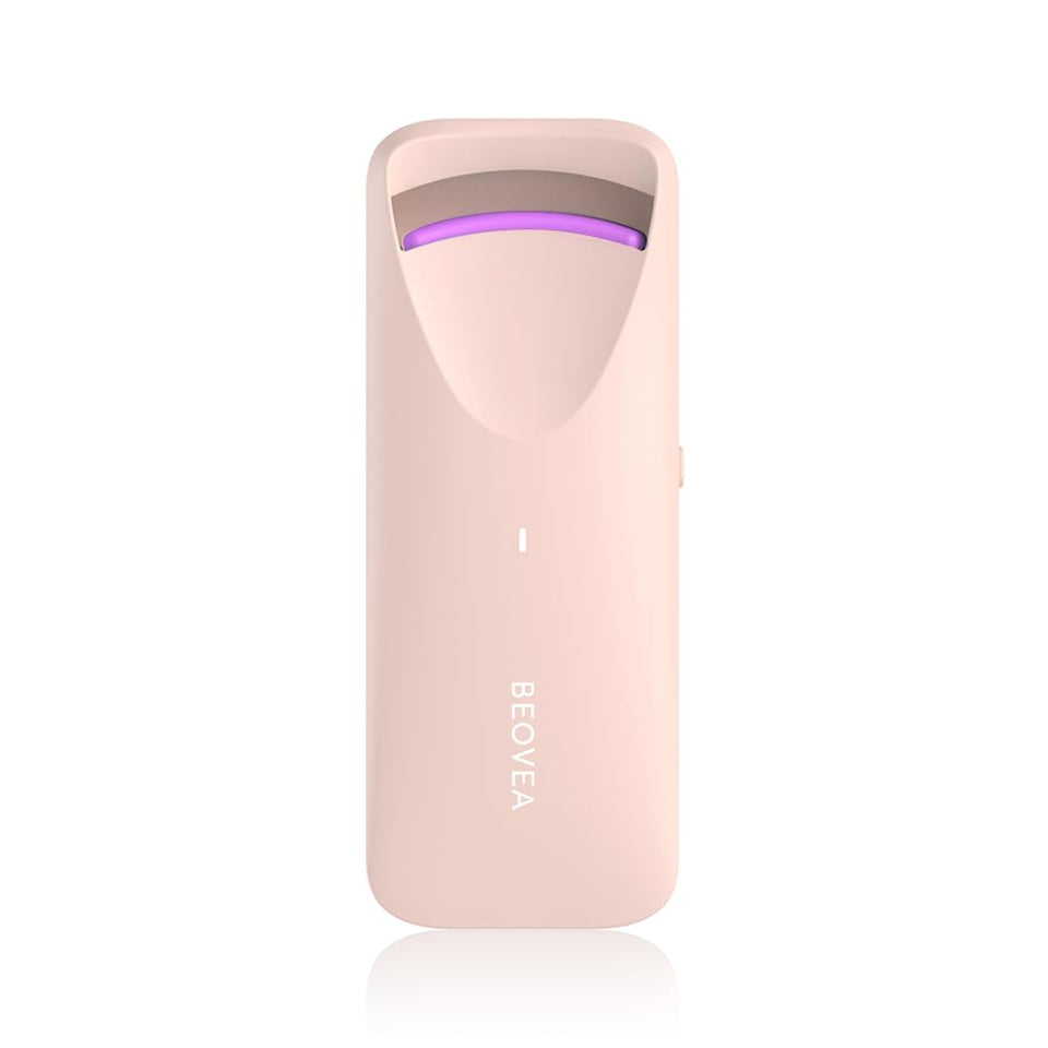BEOVEA front view of heated eyelash curler showing sleek shape and quick usability