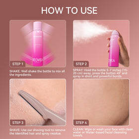 BEOVEA on bathroom vanity with skincare for an easy at-home grooming routine