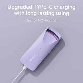 BEOVEA curler with eyelash comb and USB cable arranged to show full kit readiness for travel