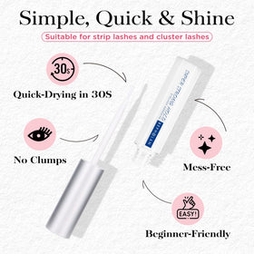 BEPHOLAN white formula droplet on lid illustrating easy visibility before it dries clear