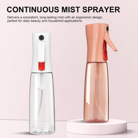Bepkac fine mist spray pattern demonstrating even coverage for hair styling