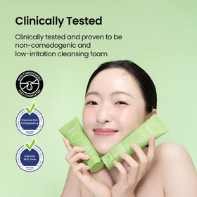 beplain cleansing oil pump dispensed texture, demonstrates gentle makeup removal