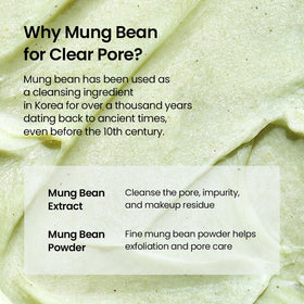 beplain product label close-up showing mung bean and soothing ingredient benefits