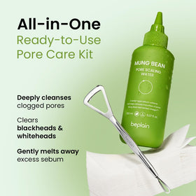 beplain close-up texture of softener highlighting gentle exfoliation