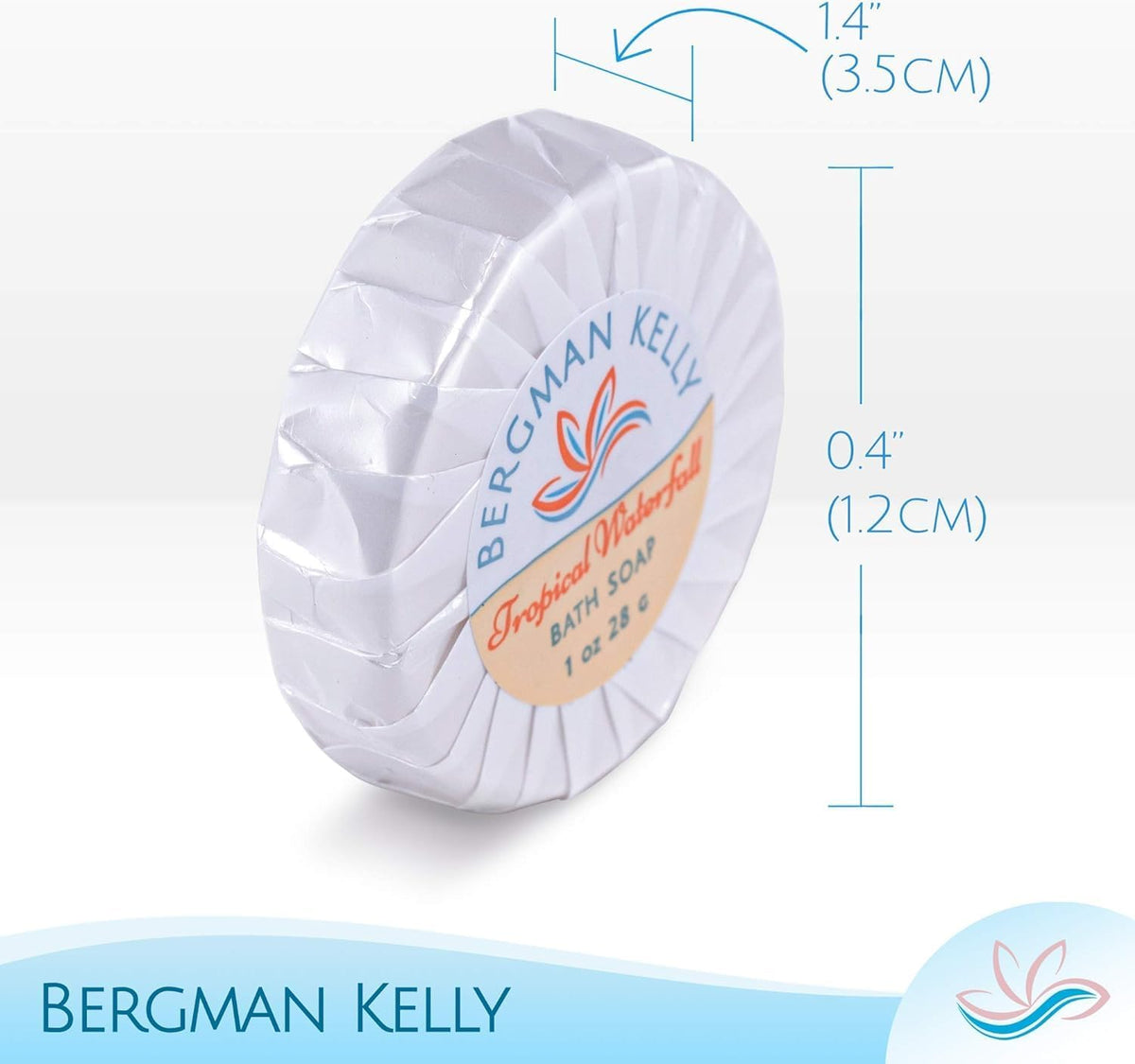 BERGMAN KELLY individually wrapped mini soap maintaining hygiene and freshness