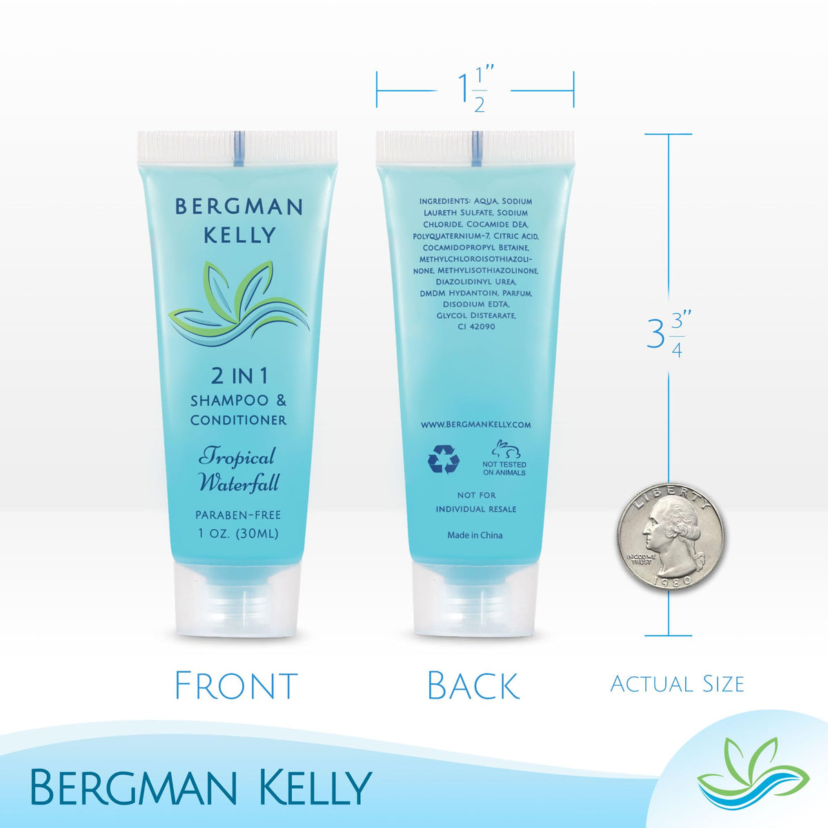 Bergman Kelly label and ingredients panel highlighting paraben-free benefit