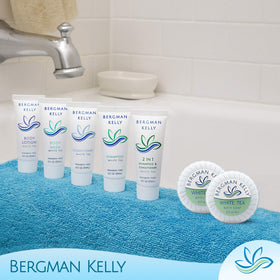 BERGMAN KELLY soap on welcome tray at check-in conveying hospitality and guest care