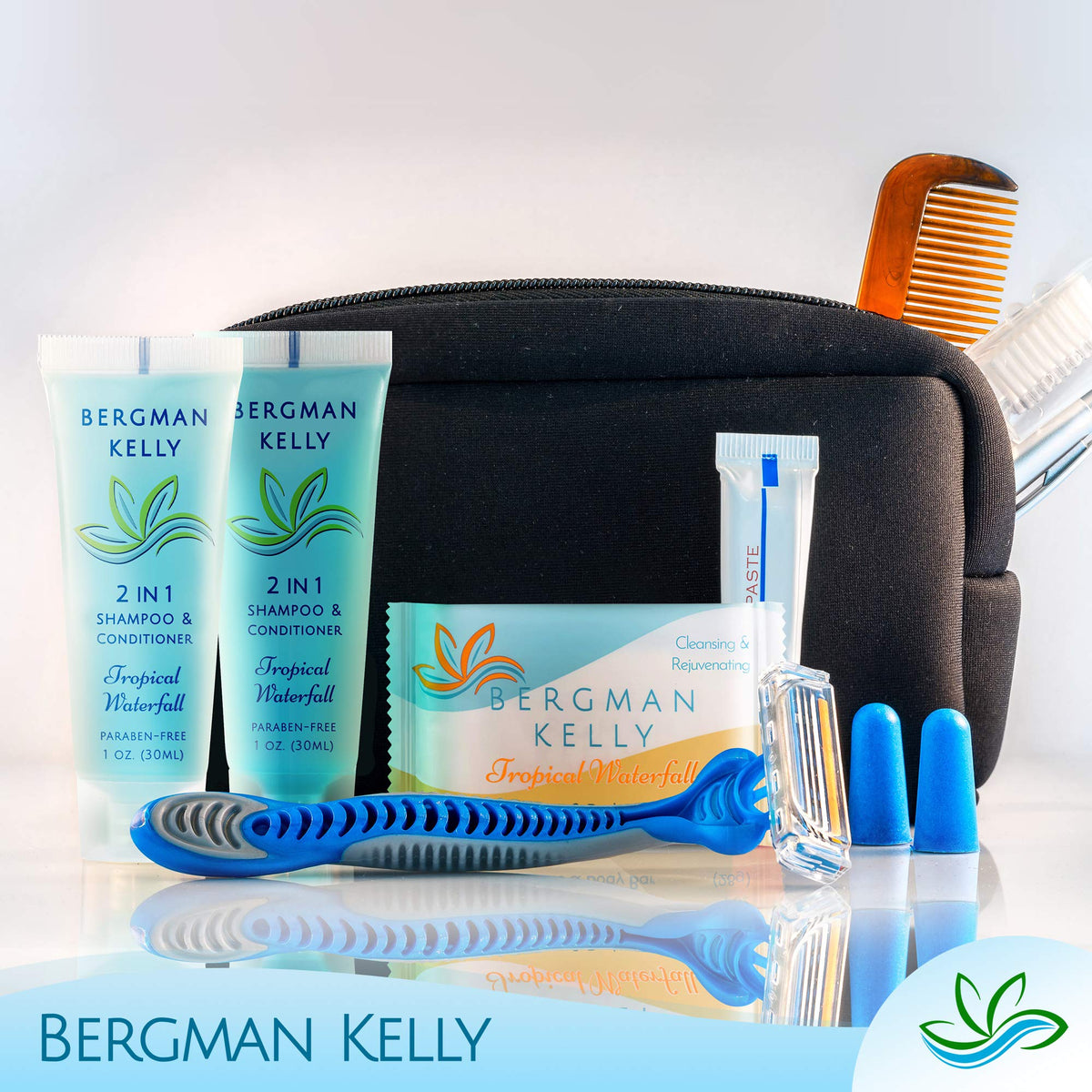Bergman Kelly tubes packed in carry-on showing TSA-friendly travel benefit