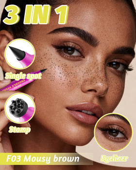 Berinist multi-prong stamp head detail for fast realistic freckles
