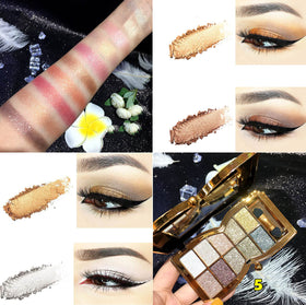 Bernecy brush application on lid illustrating blendable shimmer and buildable coverage