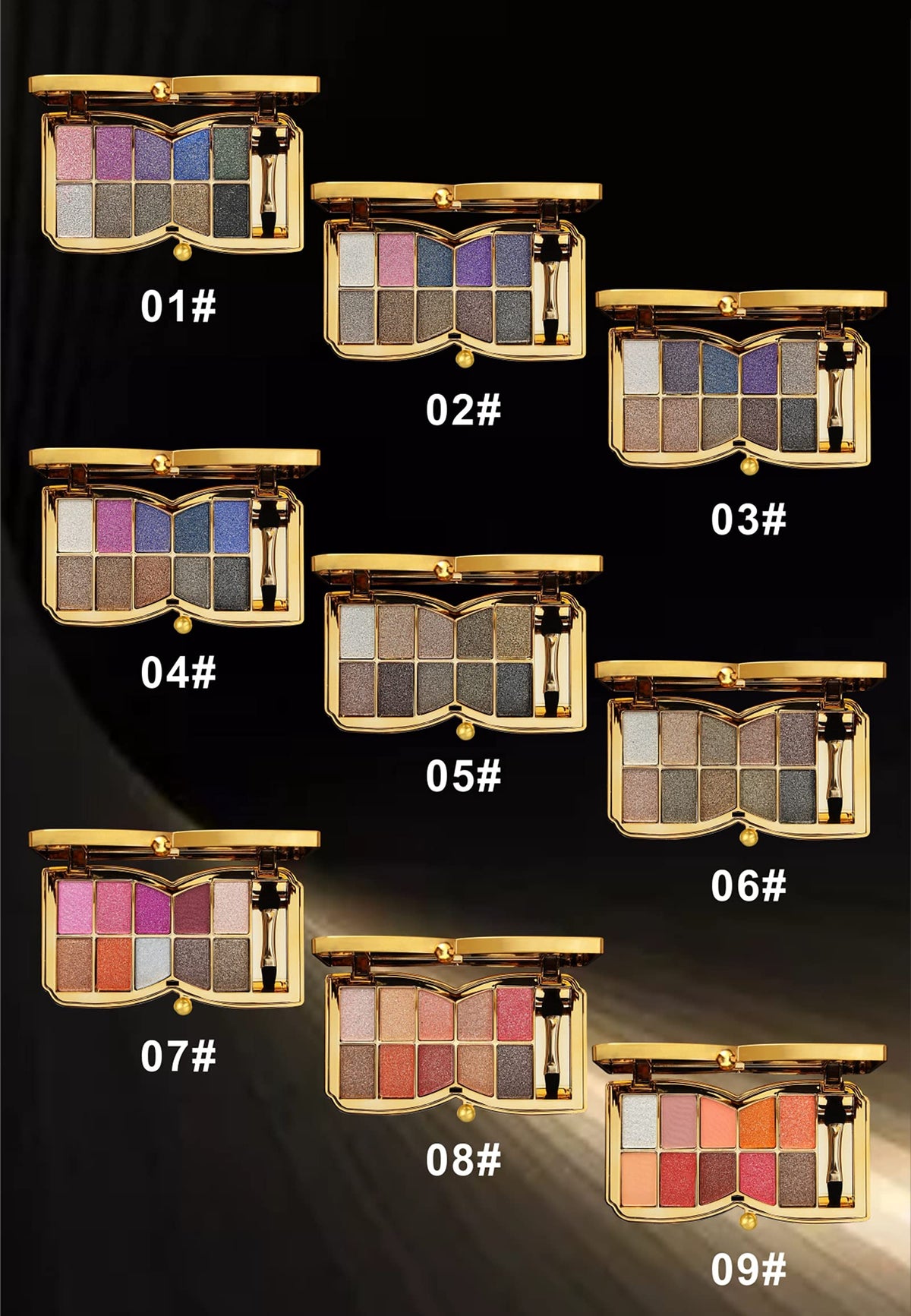 Bernecy lifestyle evening makeup look showcasing dazzling sparkle and party-ready glam
