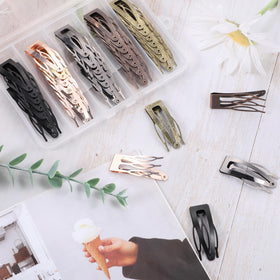 BESARME clip used in a half-up hairstyle demonstrating discreet hold and tidy style