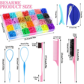 BESARME organizer box open with separated compartments for easy color selection