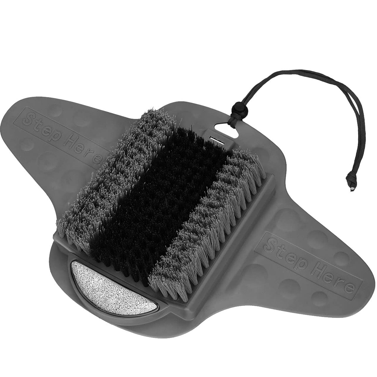 BESKAR front view of scrubber mat showing full layout and benefits