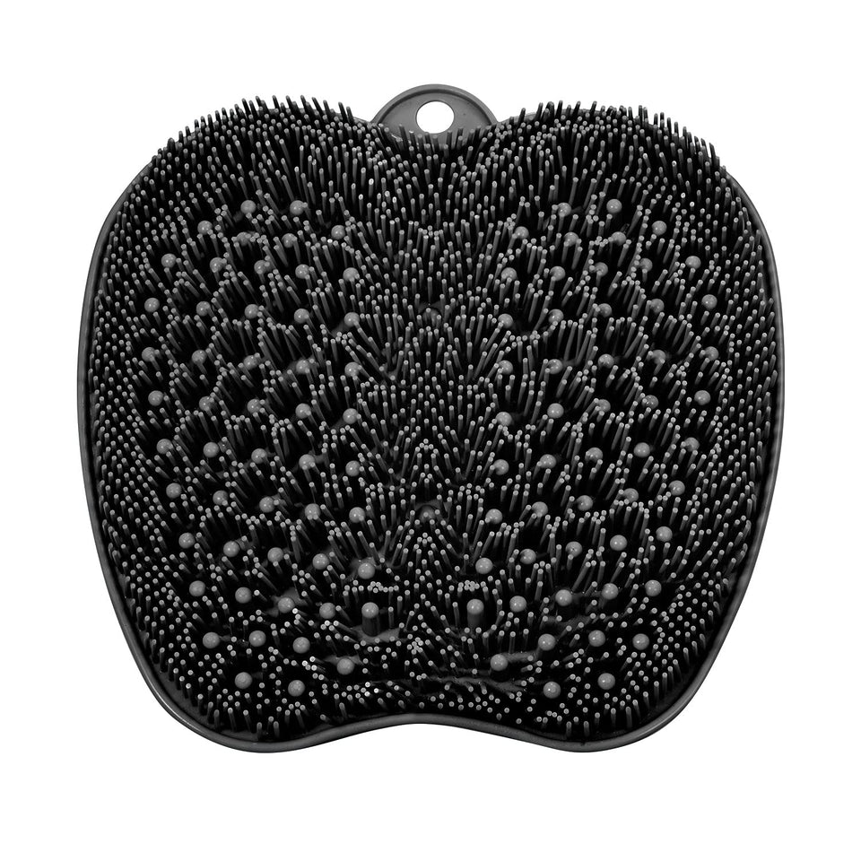 BESKAR front view of shower foot scrubber mat showing full cleaning surface and design benefit