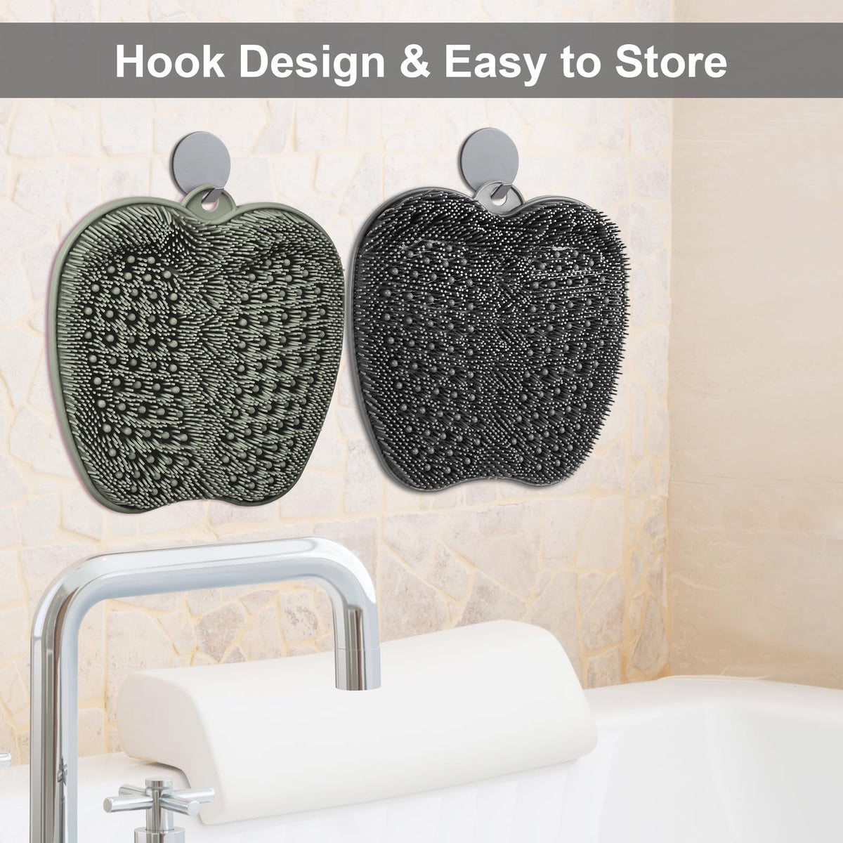 BESKAR mat hanging on hook to air-dry for hygienic storage