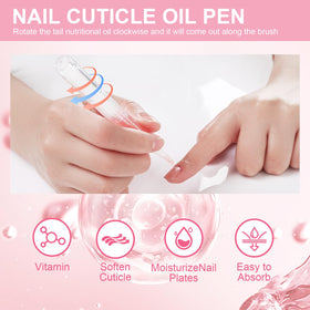 BESNEL before and after nails showing lifted gel polish and cleaned nail bed