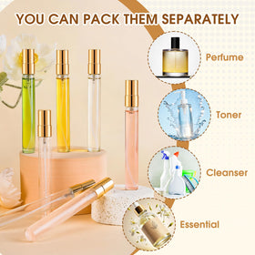BESNEL glass bottle texture emphasizing durable, chemical-stable storage