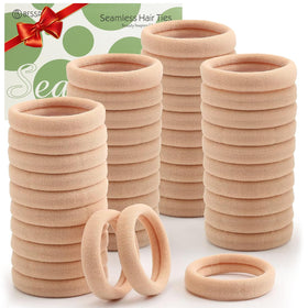 Bessrung front packaging showing 100 tan hair ties and clear count
