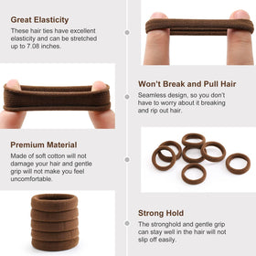 Bessrung hair tie securing a high ponytail, demonstrating firm everyday hold
