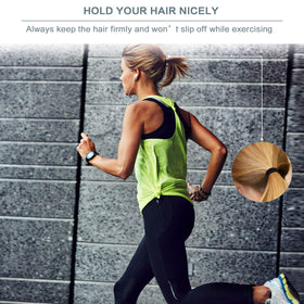 Bessrung worn during run illustrating secure hold and sweat resistance