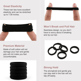 Bessrung worn in a high ponytail on thick hair for secure styling