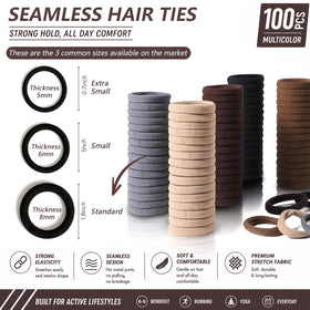 Bessrung stretched hair tie demonstrating elasticity and durable hold