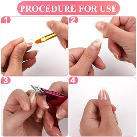 BEST CHOICE MAGNETS shown trimming an acrylic nail to demonstrate smooth cut and professional finish