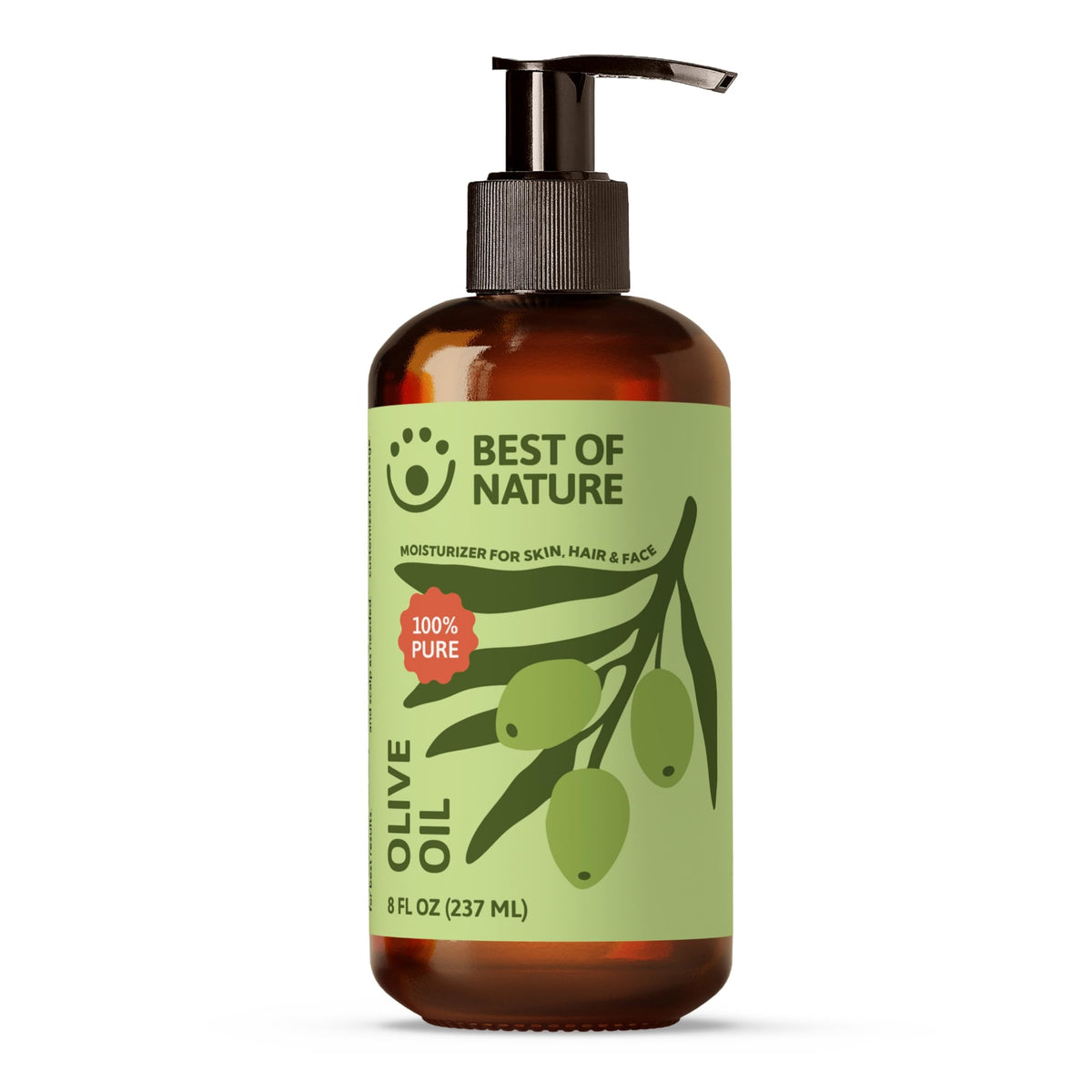 Best of Nature label close-up highlighting cold-pressed unscented claim