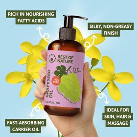 Best of Nature used on face illustrating lightweight hydration without pore clogging