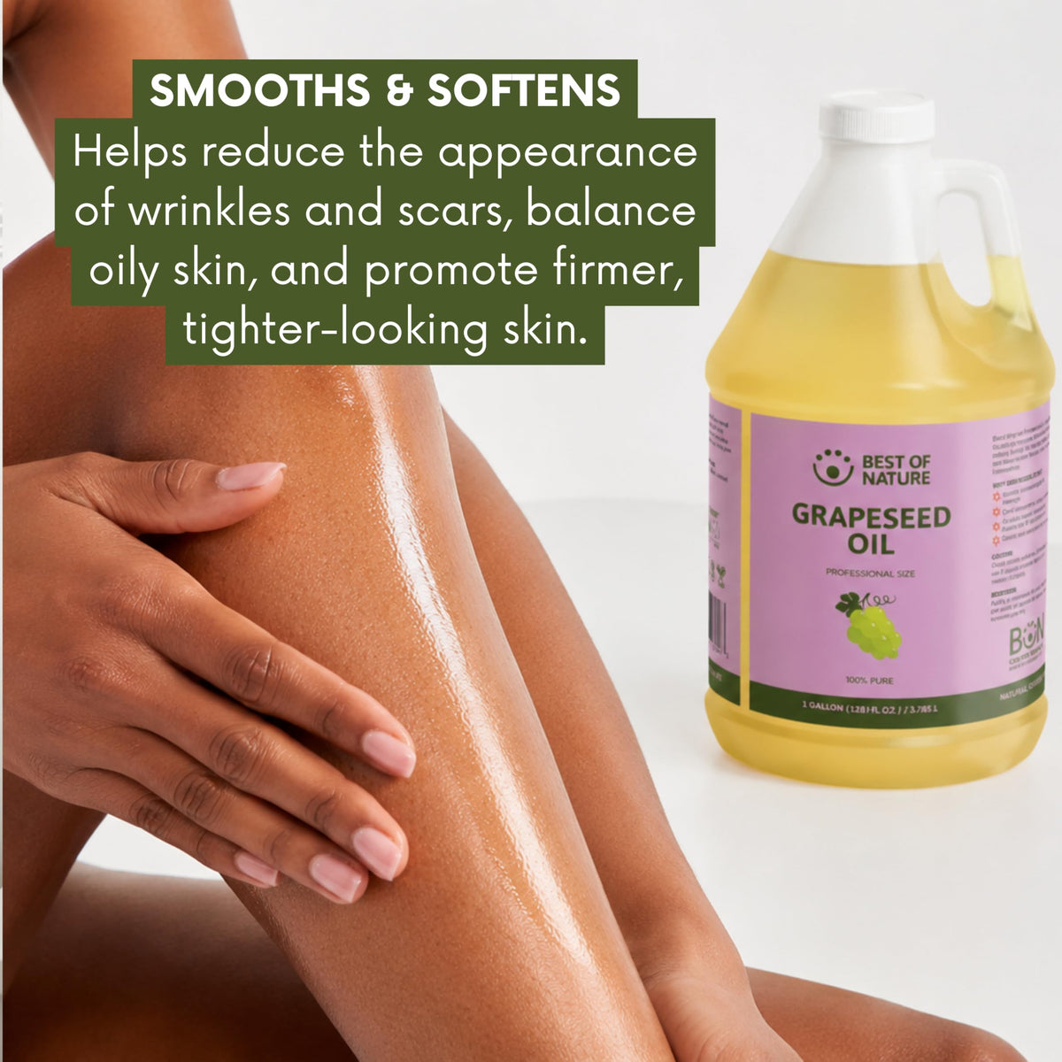 Best of Nature massage scene showing smooth glide and professional use benefit