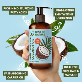 Best of Nature pump dispensing into palm highlighting convenient everyday use